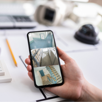 Amarillo security camera feed on cell phone
